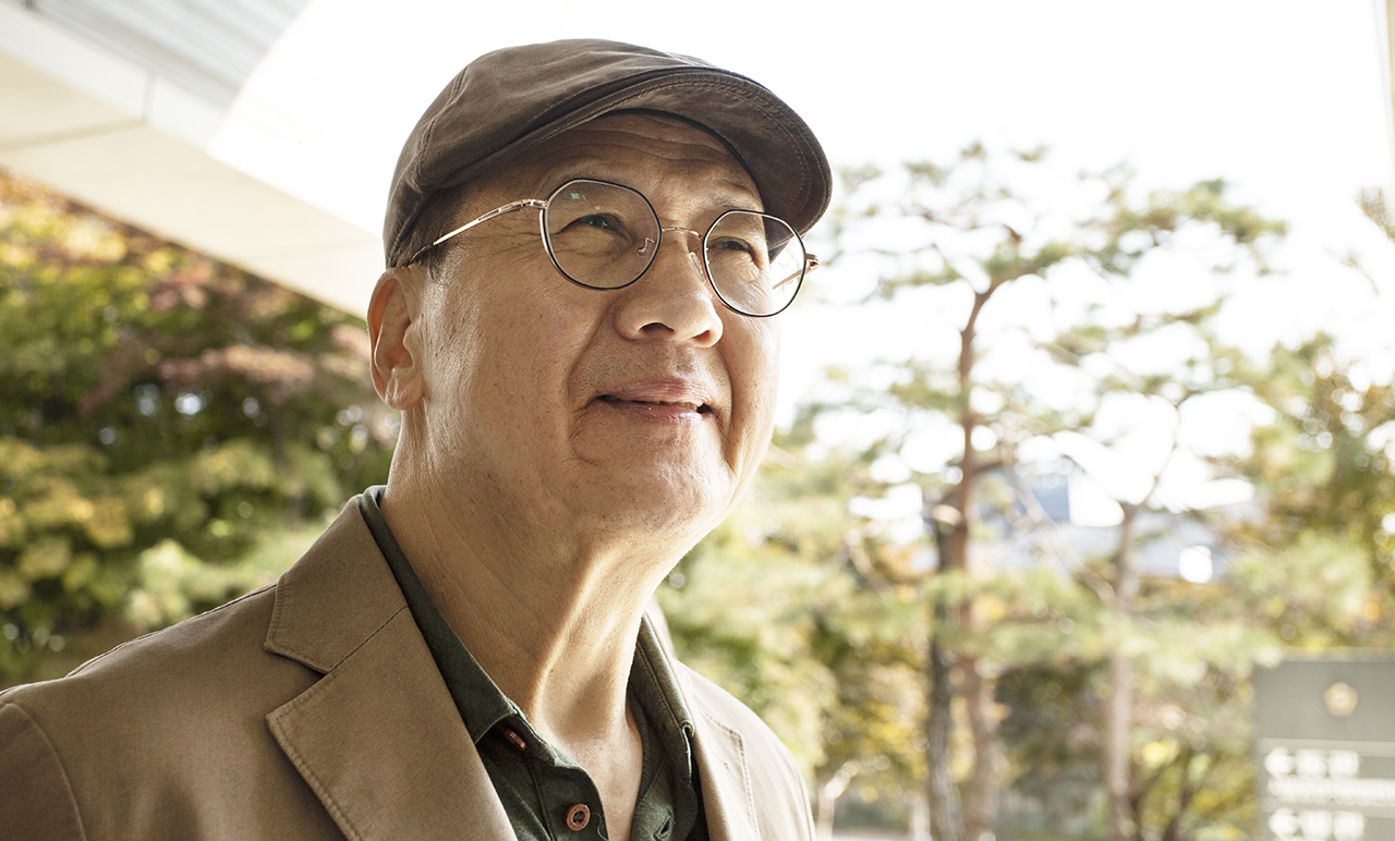 명성교회 세습의 불법성을 알리고자 법정 투쟁 중인 명성교회평신도연합회 정태윤 집사 Ⓒ 사진 = 지유석 기자