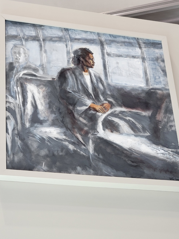 로자팍스가 버스 보이콧을 한 당시의 그림