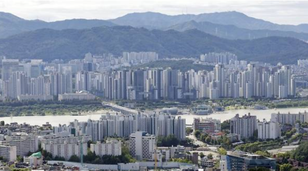 서울시내 아파트 단지의 모습. 